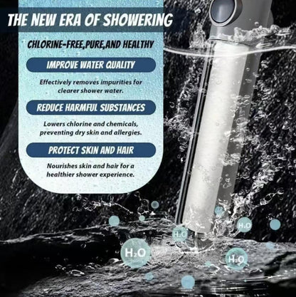Shower Head Kit With Massage Head, Multiple Filters And Multiple Watering Modes